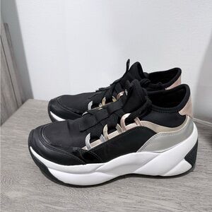 Michael Kors Black Sneakers with Rose Gold & Silver Accents